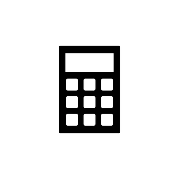 Calculator Icon Vector Web Mobile App Accounting Calculator Sign Symbol — Vetor de Stock