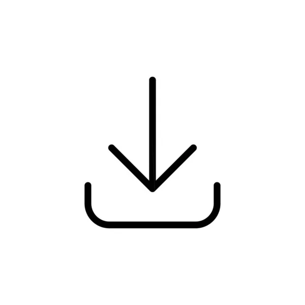 Download Icon Vector Web Mobile App Download Sign Symbol — Archivo Imágenes Vectoriales