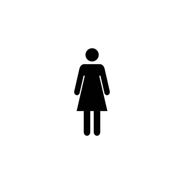 Female Icon Vector Web Mobile App Woman Sign Symbol — Archivo Imágenes Vectoriales