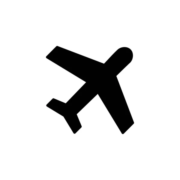 모바일 플레인 아이콘 비행기 표지판 운송의 표지판 비행기 — 스톡 벡터