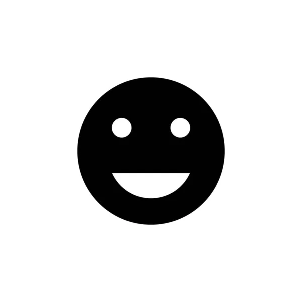 Vetor Ícone Sorriso Para Web Aplicativo Móvel Ícone Emoticon Sorriso — Vetor de Stock