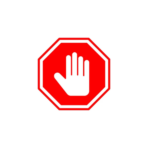 Stop Symbol Vektor Für Web Und Mobile App Stoppschild Stoppschild — Stockvektor