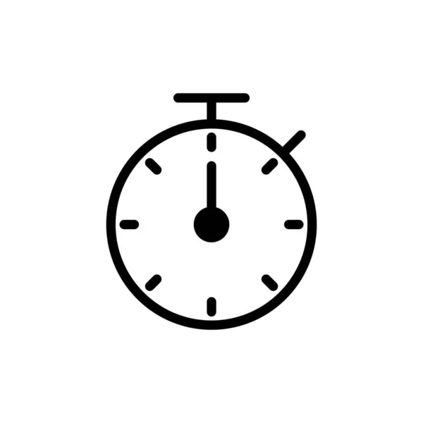 Stopwatch Vector Icono Para Web Aplicación Móvil Signo Temporizador Símbolo — Archivo Imágenes Vectoriales