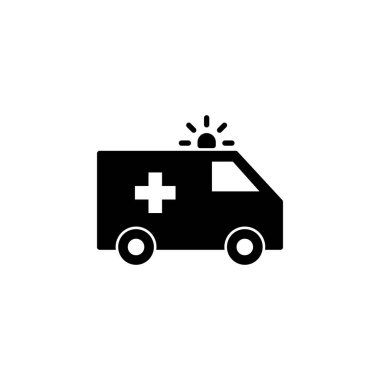 Ambulance icon vector for web and mobile app. ambulance truck sign and symbol. ambulance car