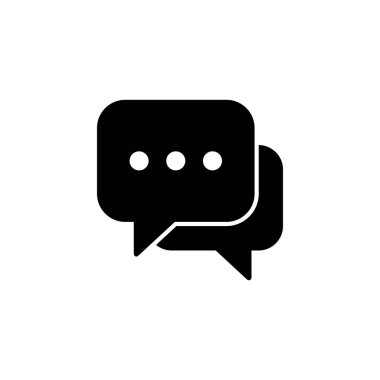 Chat icon vector for web and mobile app. speech bubble sign and symbol. comment icon. message