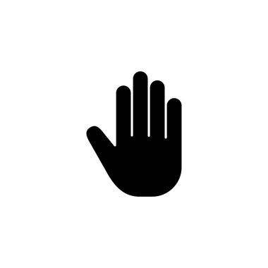 Hand icon vector for web and mobile app. hand sign and symbol. hand gesture