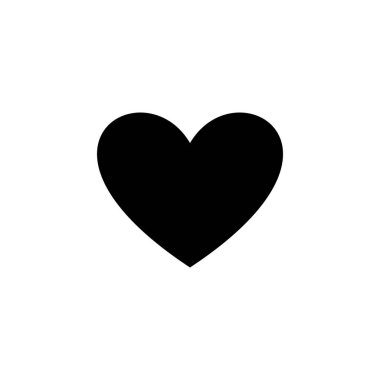 Web ve mobil uygulama için sevgi simgesi vektörü. Kalp işareti ve sembol. Simge vektörü gibi.