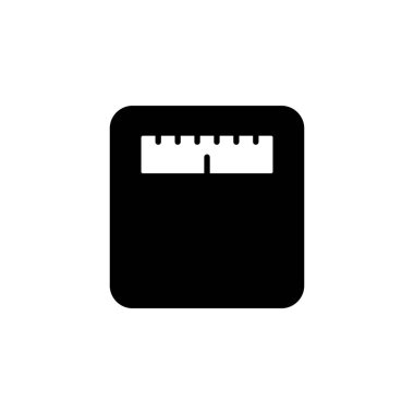 Web ve mobil uygulama için simge vektörünü ölçeklendirir. Ağırlık ölçeği işareti ve simgesi