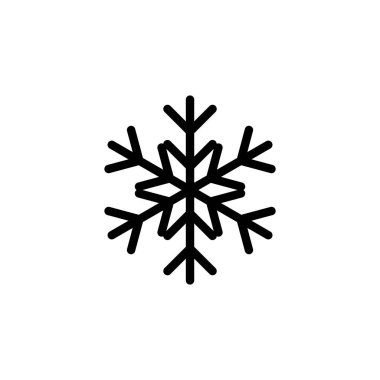 Web ve mobil uygulama için kar simgesi vektörü. kar tanesi işareti ve sembol