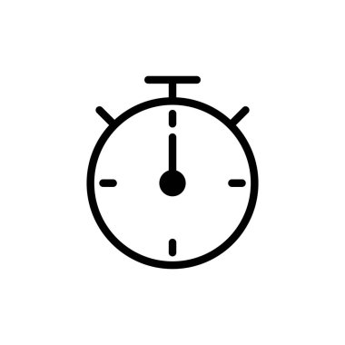 Web ve mobil uygulama için kronometre simgesi vektörü. Zamanlayıcı işareti ve sembol. Geri sayım simgesi. Zaman Dönemi