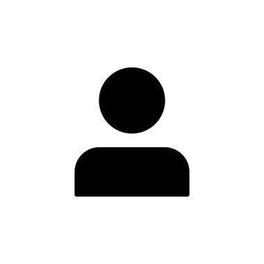 Web ve mobil uygulama için kullanıcı simgesi vektörü. İmza ve sembol. insanlar simgesi. 