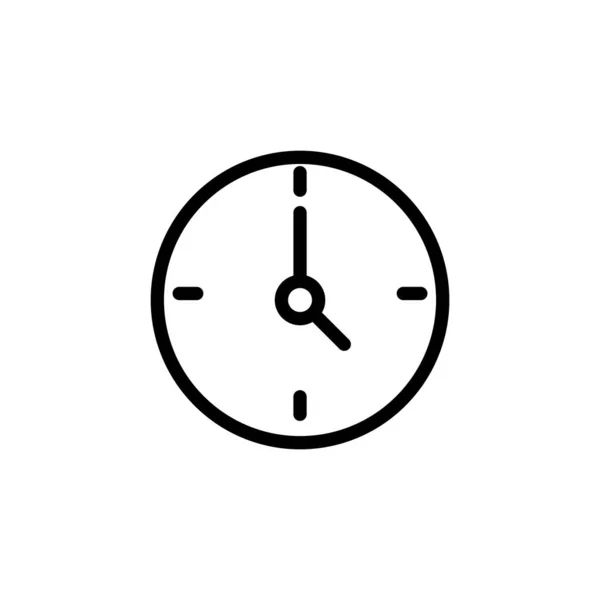 Clock Icon Vector Web Mobile App Time Sign Symbol Watch —  Vetores de Stock
