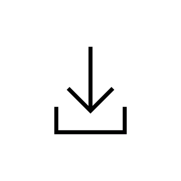 Download Icon Vector Web Mobile App Download Sign Symbol —  Vetores de Stock