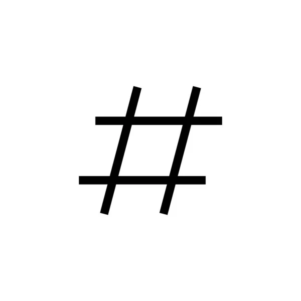 Hashtag Icon Vector Web Mobile App Hashtag Sign Symbol — Vetor de Stock