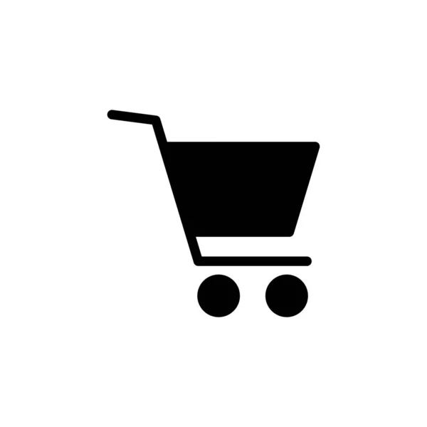 Icono Compras Vector Para Web Aplicación Móvil Carro Compra Signo — Archivo Imágenes Vectoriales