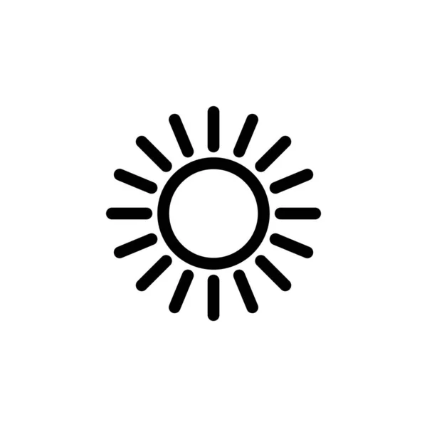 Sun Icon Vector Web Mobile App Brightness Sign Symbol — Stock Vector