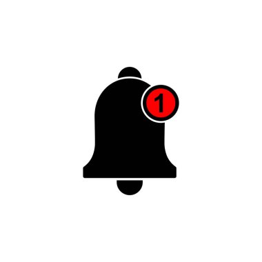 Web ve mobil uygulama için çan simgesi vektörü. Web sitesi tasarımı için uyarı işareti ve sembol