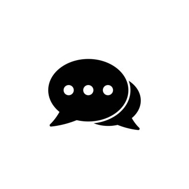 Chat icon vector for web and mobile app. speech bubble sign and symbol. comment icon. message