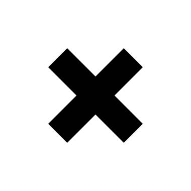 Close icon vector for web and mobile app. Delete sign and symbol. cross sign