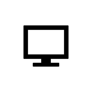 Computer icon vector for web and mobile app. computer monitor sign and symbol