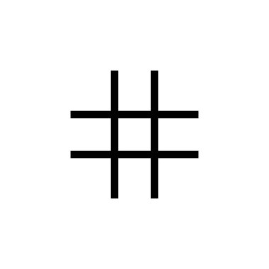 Hashtag icon vector for web and mobile app. hashtag sign and symbol