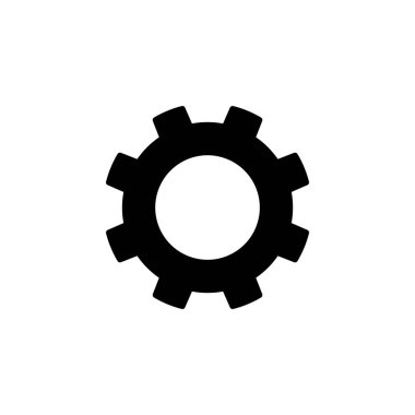 Web ve mobil uygulama için simge vektörü ayarlanıyor. İşaret ayarları ve sembol. Vites İşareti