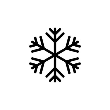 Web ve mobil uygulama için kar simgesi vektörü. kar tanesi işareti ve sembol