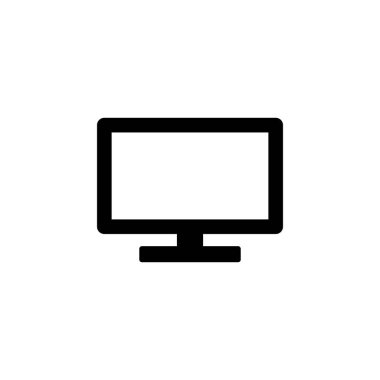 Web ve mobil uygulama için Tv simgesi vektörü. televizyon işareti ve sembol