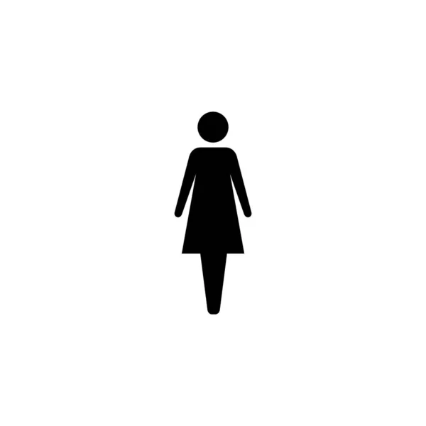 Female Icon Vector Web Mobile App Woman Sign Symbol — Archivo Imágenes Vectoriales