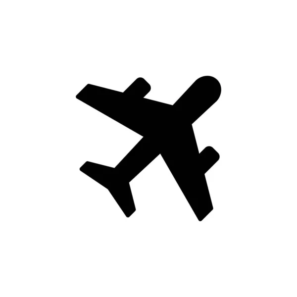 Plane Icon Vector Web Mobile App Airplane Sign Symbol Flight — Stock Vector