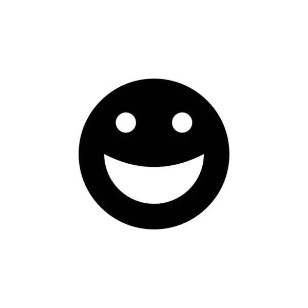 Vetor Ícone Sorriso Para Web Aplicativo Móvel Ícone Emoticon Sorriso — Vetor de Stock