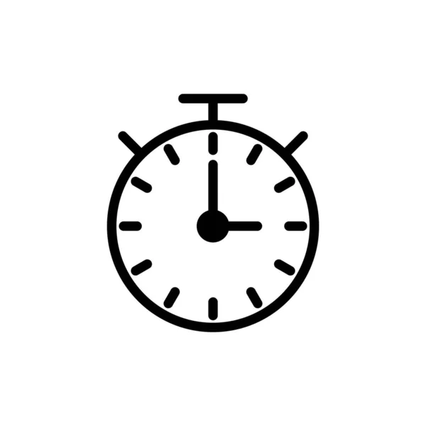 Stopwatch Icon Vector App Web Mobile Timer Segno Simbolo Icona — Vettoriale Stock