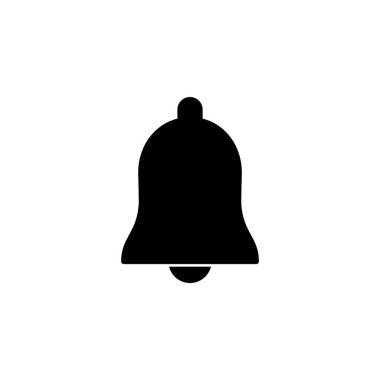 Web ve mobil uygulama için çan simgesi vektörü. Web sitesi tasarımı için uyarı işareti ve sembol