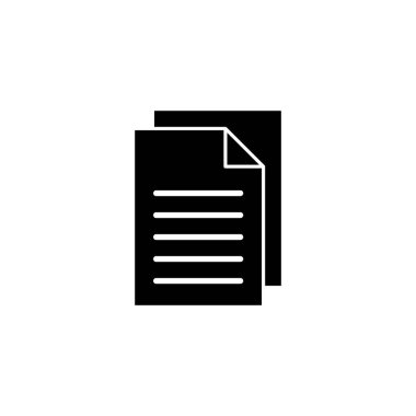 Document icon vector for web and mobile app. Paper sign and symbol. File Icon