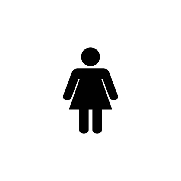 Female Icon Vector Web Mobile App Woman Sign Symbol — Stockvektor