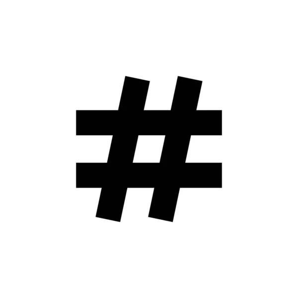 Hashtag Icon Vector Web Mobile App Hashtag Sign Symbol — Vetor de Stock