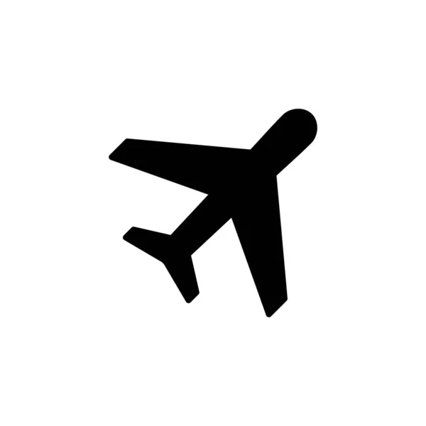 Webおよびモバイルアプリ用の平面アイコンベクトル 飛行機の記号と記号 飛行輸送記号 交通標識だ 飛行機 — ストックベクタ