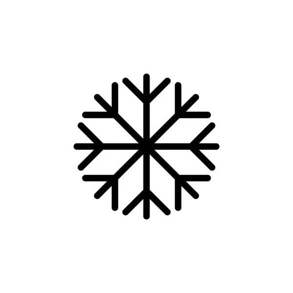 Webおよびモバイルアプリ用の雪のアイコンベクトル 雪の結晶のサインとシンボル — ストックベクタ