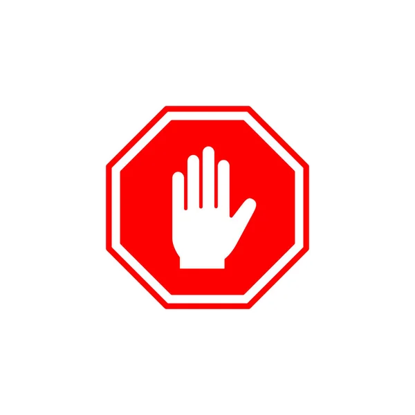 Stop Symbol Vektor Für Web Und Mobile App Stoppschild Stoppschild — Stockvektor