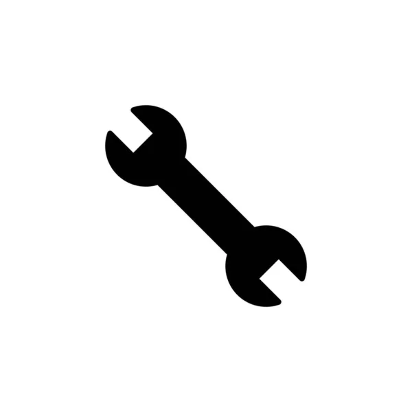 Wrench Icon Vector Voor Web Mobiele App Reparatie Icoon Gereedschapsteken — Stockvector