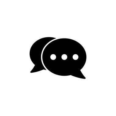 Chat icon vector for web and mobile app. speech bubble sign and symbol. comment icon. message