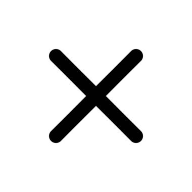 Close icon vector for web and mobile app. Delete sign and symbol. cross sign