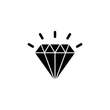 Diamond icon vector for web and mobile app. diamond gems sign and symbol