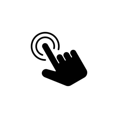 Hand click icon vector for web and mobile app. pointer sign and symbol. hand cursor icon