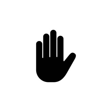 Hand icon vector for web and mobile app. hand sign and symbol. hand gesture