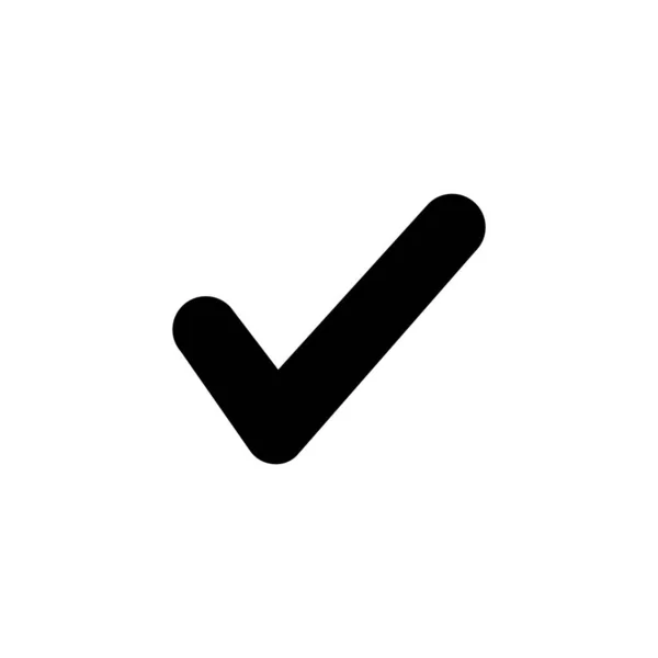 Check Mark Icon Vector Web Mobile App Tick Mark Sign — Stockvektor