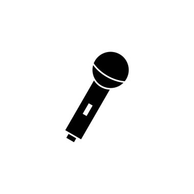 Web ve mobil uygulama için mikrofon simgesi vektörü. Karaoke işareti ve sembol