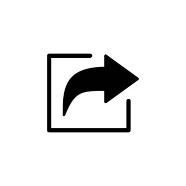 Web ve mobil uygulama için simge vektörünü paylaş. İşaret ve sembol paylaşımı