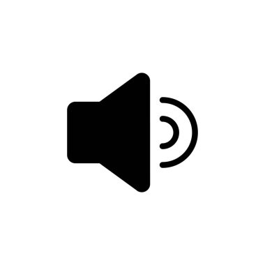 Web ve mobil uygulama için ikon vektörü. Ses düzeyi ve sembol. Hoparlör ikonu. ses sembolü