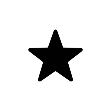 Web ve mobil uygulama için Yıldız Simgesi vektörü. Reyting işareti ve sembol. favori yıldız simgesi